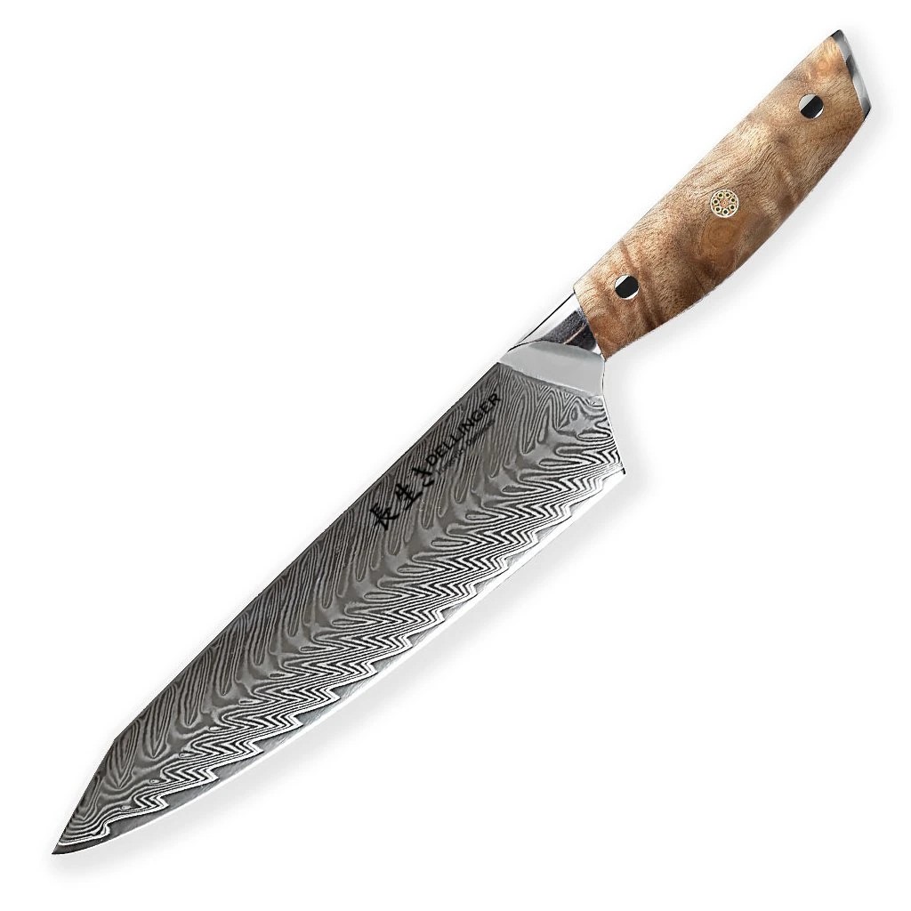 foto N�� Gyuto/Chef Kiritsuke 215 mm Dellinger Longevity Damascus Edition